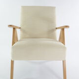 Kompas cream corduroy armchair