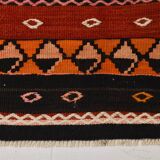 3x12 Pastel Tons Handwoven Pattern Kilim Rug, Rug For Hallway