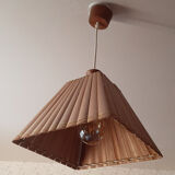 Square bamboo pendant lamp, vintage