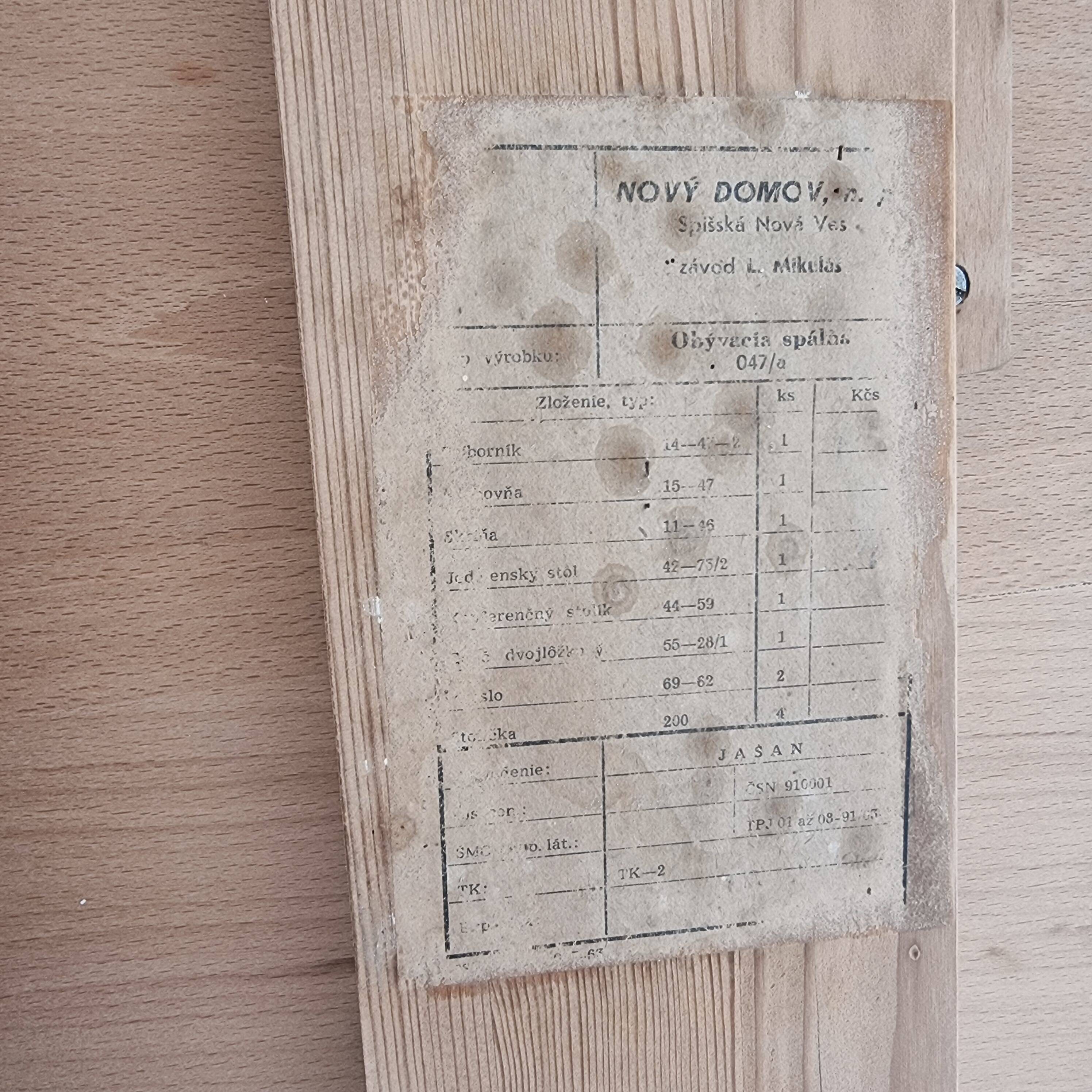 Vintage dining table in ash, 1960s