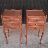 2 Louis XV style bedside tables