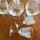Set de 6 verres à porto ciselés