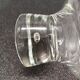 6 glasses model "fjord" by durobor transparent foot with vintage bubble