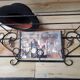 Wrought iron coat rack