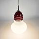 'Lampe ampoule' Tronconi Enrico Tronconi opaline chrome Italie années 1970