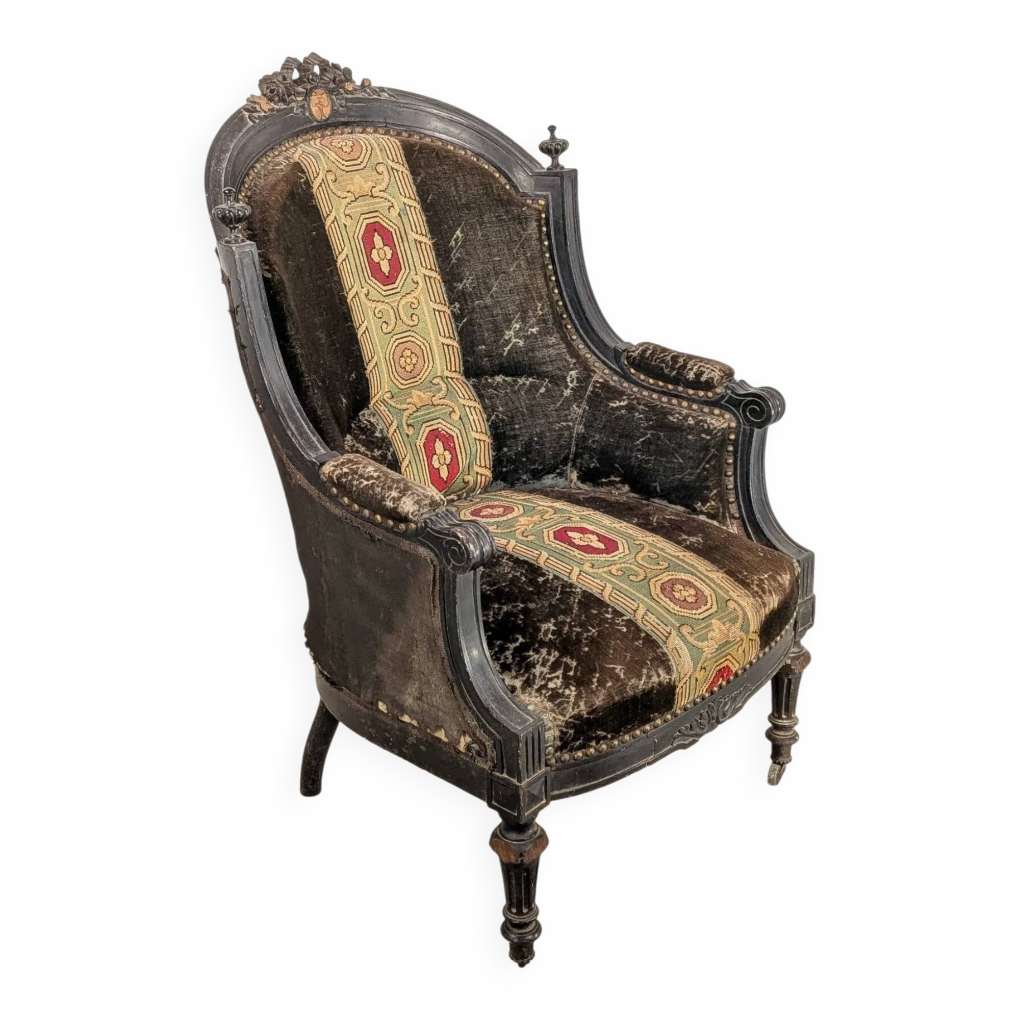 Fauteuil style Louis XVI – 19e siècle