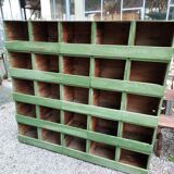 Wooden workshop shelf