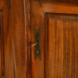 Brutalist sideboard in elm by Aranjou 1950s