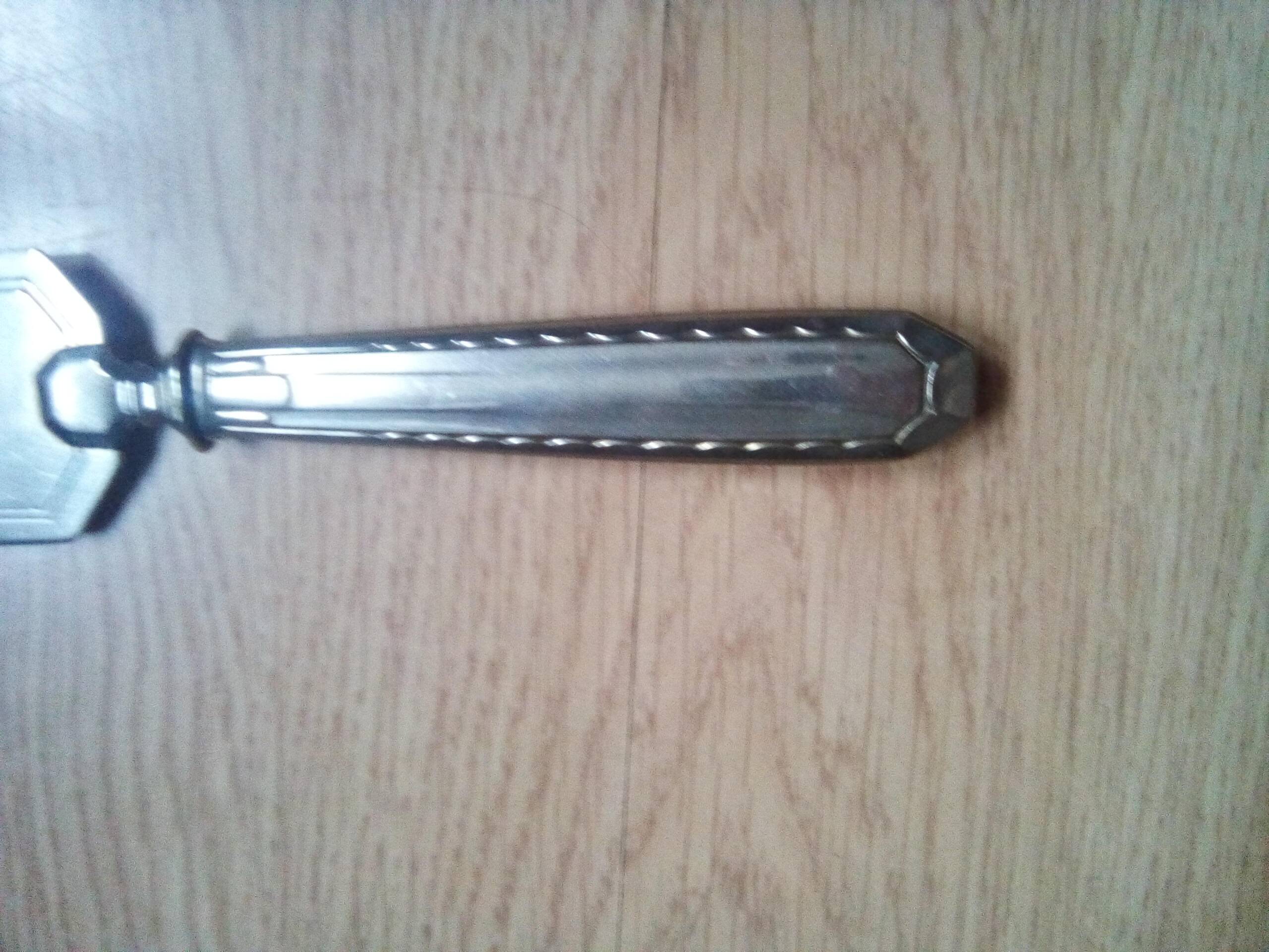 silver plated metal pie server circa 1900