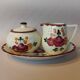 Longchamp Agen model sugar bowl and creamer on tray