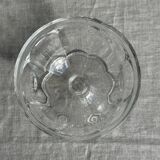 Set of 10 small vintage glass ice cream bowls.