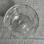 Set of 10 small vintage glass ice cream bowls.