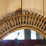 XXL rattan mirror by Franco Albini Italy