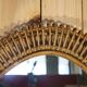 XXL rattan mirror by Franco Albini Italy