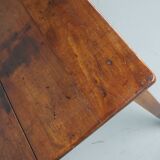 Antique 19th Century French Rustic Farmhouse Dining Table Fruitwood