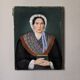 Old pastel vintage Breton portrait countryside decoration