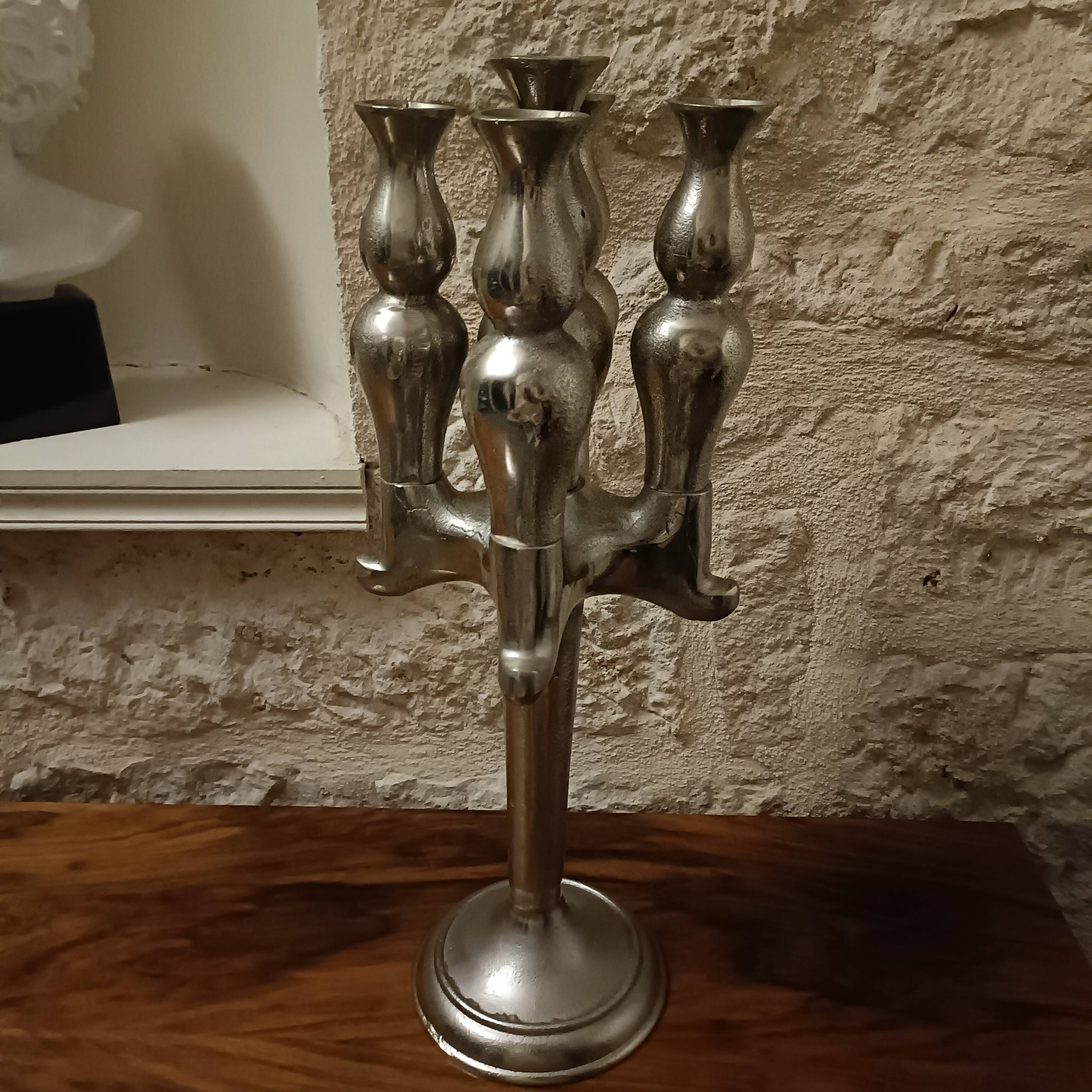 Vintage five-light candlestick