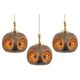 brown and orange ceramic Sputnik pendants, Germany, 1970s