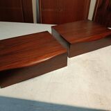 Scandinavian suspended nightstands rosewood