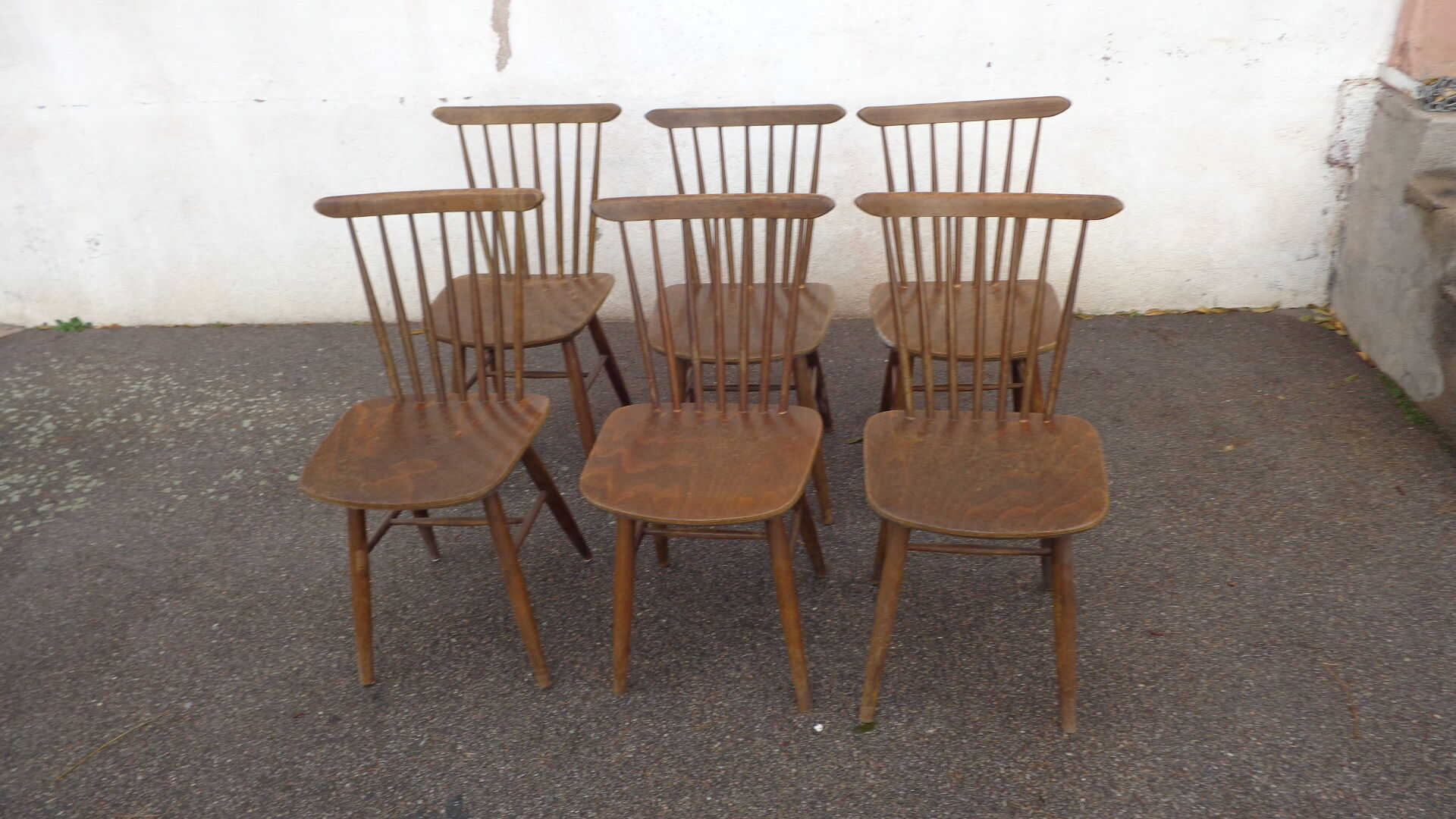 Set of 6 vintage chairs