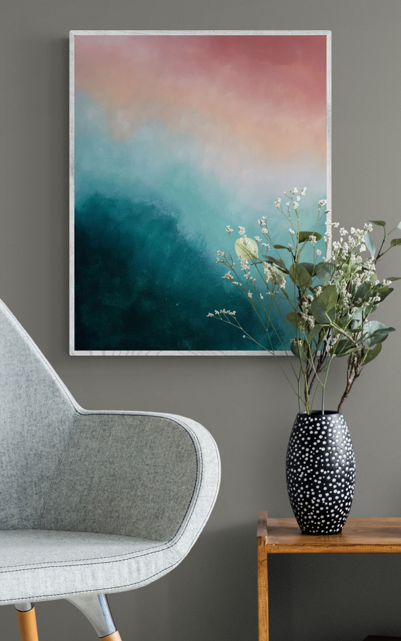 Sunset Grove - Original work, acrylic on canvas of 40x50cm