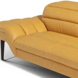 2-seater leather sofa, leather chaise longue