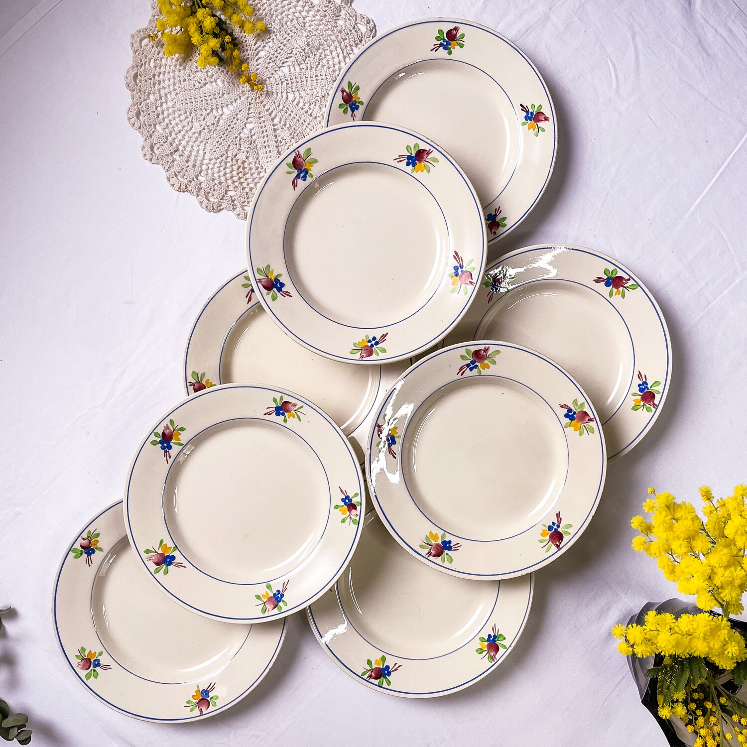 Gien dessert plates