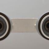 Ceiling lamp indus 2 large spots with a lampshade reflector aluminum