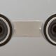 Ceiling lamp indus 2 large spots with a lampshade reflector aluminum