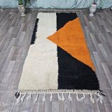 Traditional pure wool Berber rug size 140 x 260 cm