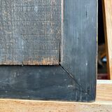 Napoleon III style mirror with gilt brass side panels