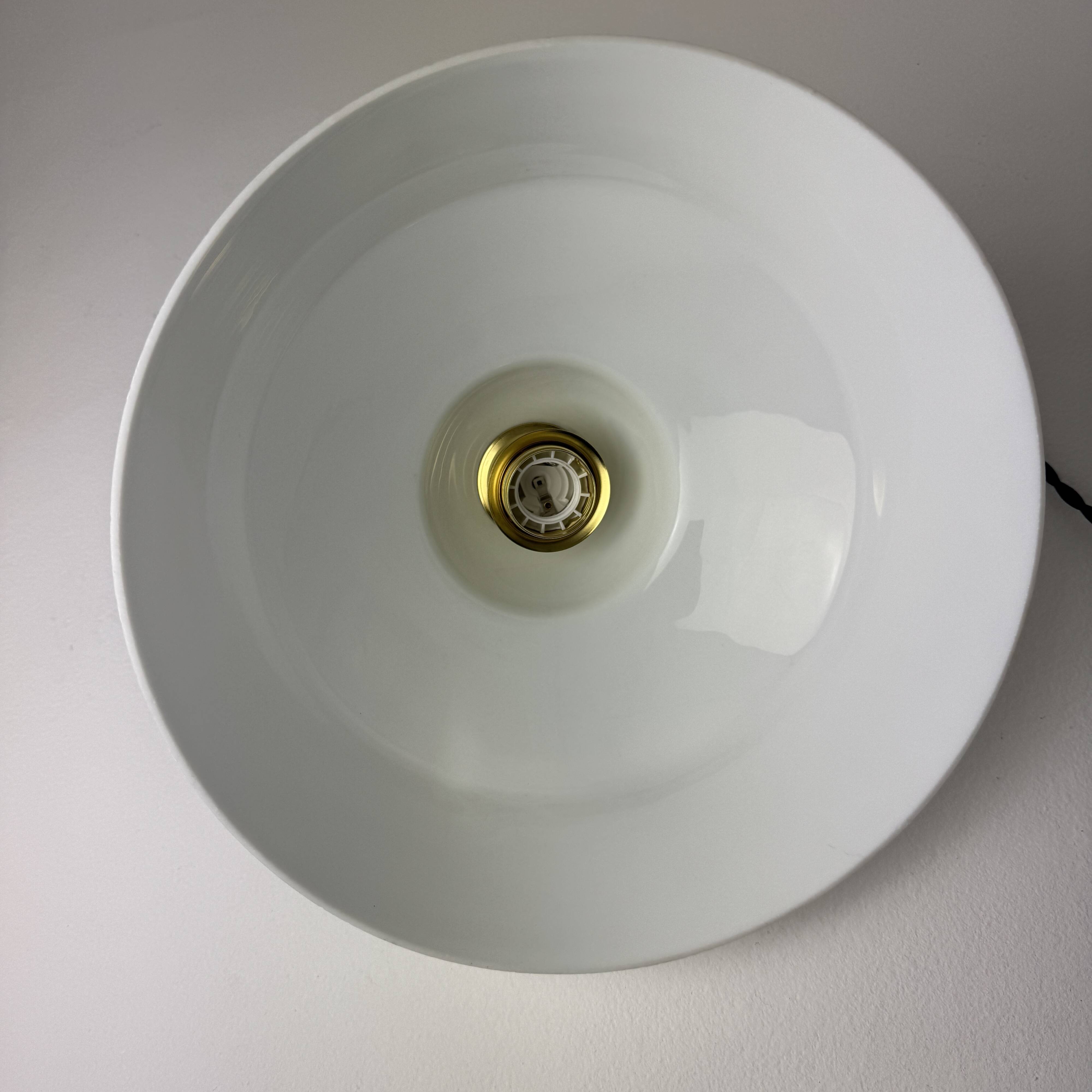 Vintage 30 cm opaline ceiling light