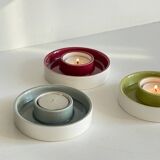 BOUGEOIRS Cracked Ceramic Candle Holder