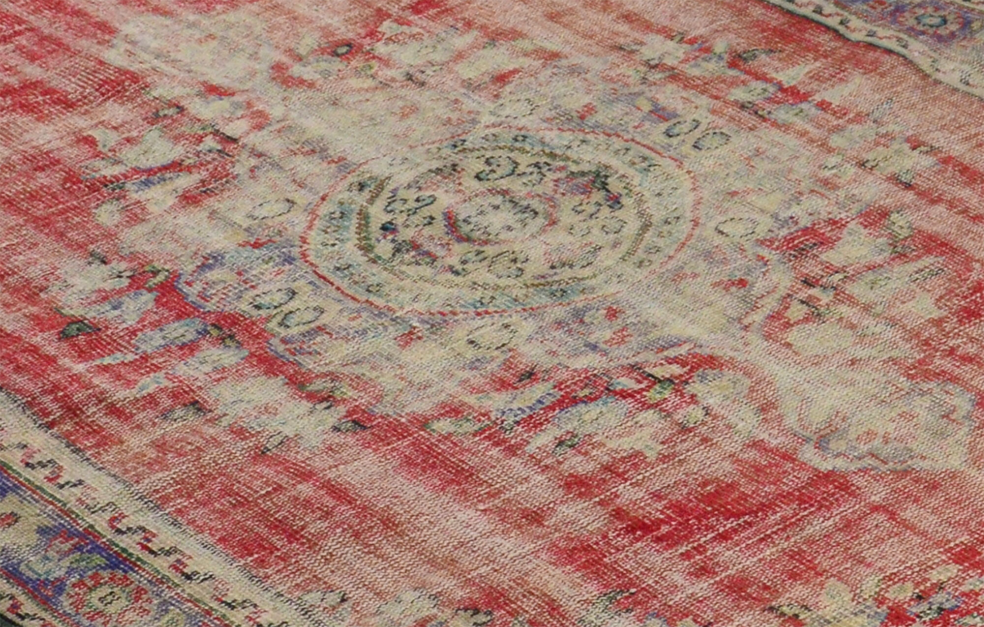 Anatolian handmade vintage rug 275 cm x 169 cm
