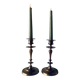 Pair of bronze candlesticks
