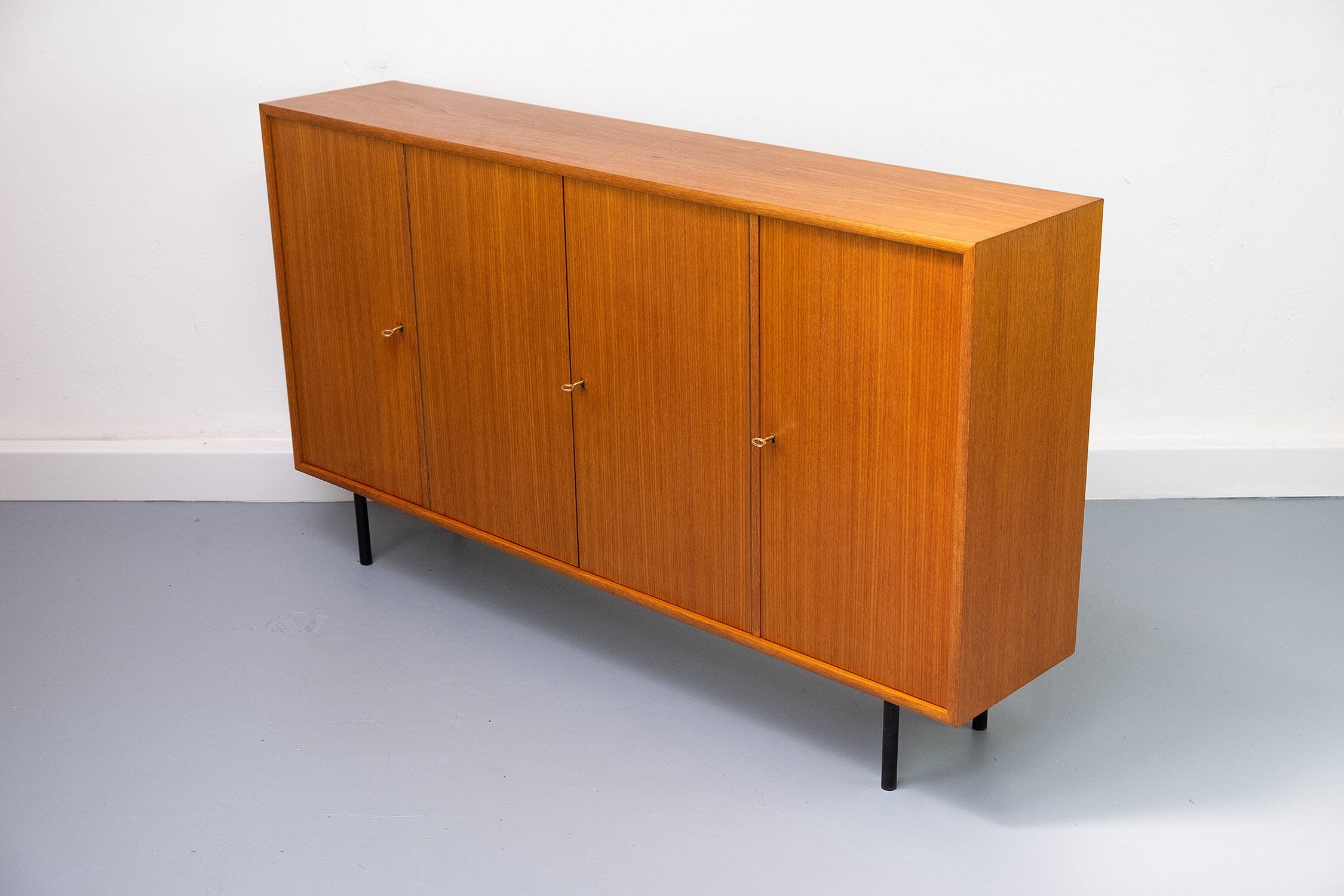 Vintage Teak Highboard by WK Möbel, 1960s