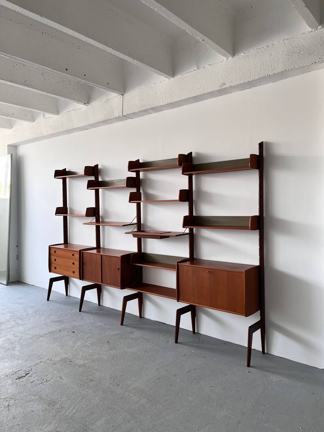 Scandinavian Mid Century Teak Bookcase, Norway 1960’s