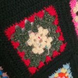 Blanket or patchwork crochet plaid