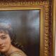 Huile sur toile Portrait de jeune femme en buste " XX siècle