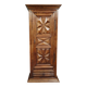 Antique solid wood wardrobe / bonnetière – Geometric design – H 208 cm