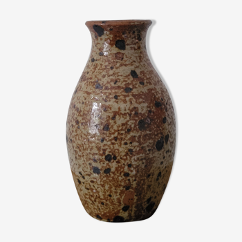 Vase en grès pyrité