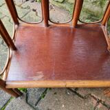Vintage rattan shelf cabinet