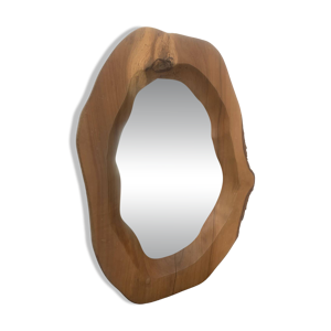 Miroir bois 1960 forme - libre
