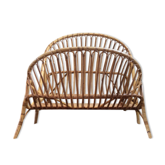 Rattan basket bed