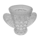 Press glass vase with transparent ears