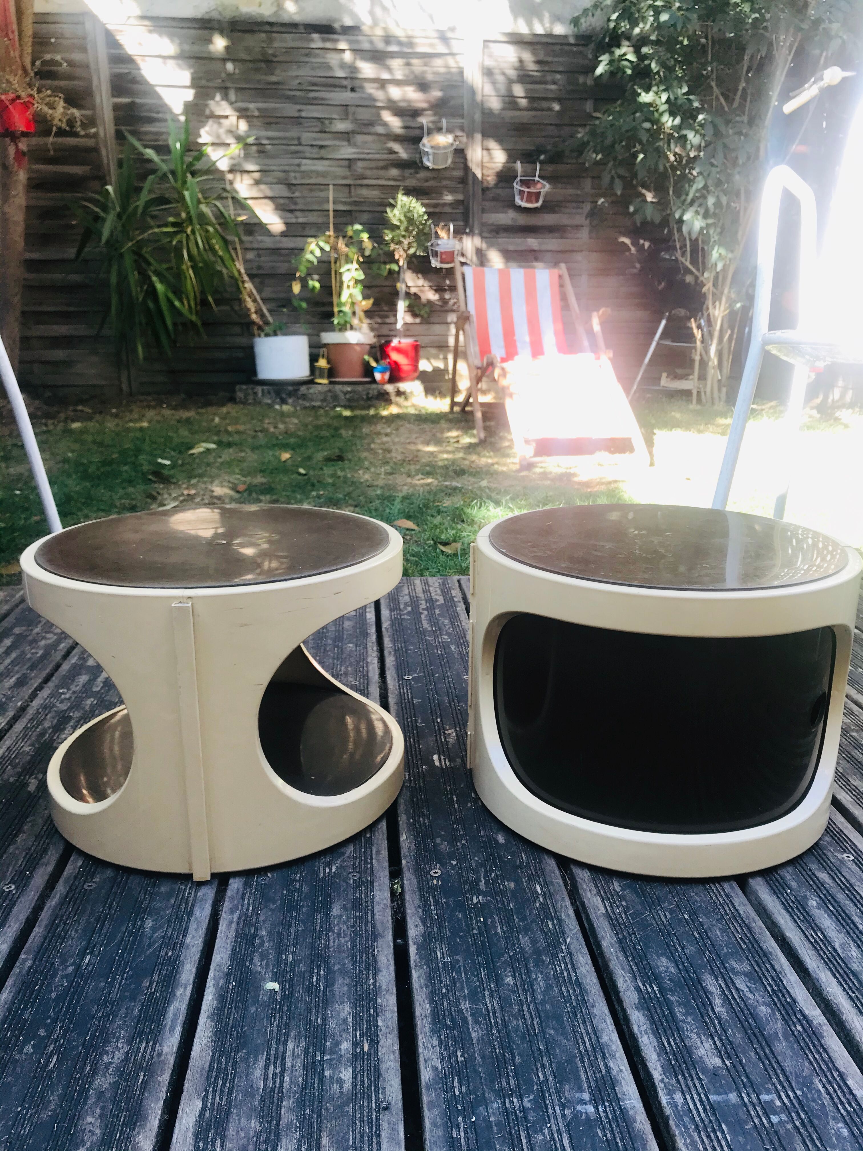 Prisunic modular bedside table 1970