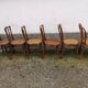 Lot de six chaises bistrot bois tourné Fischel Luterma