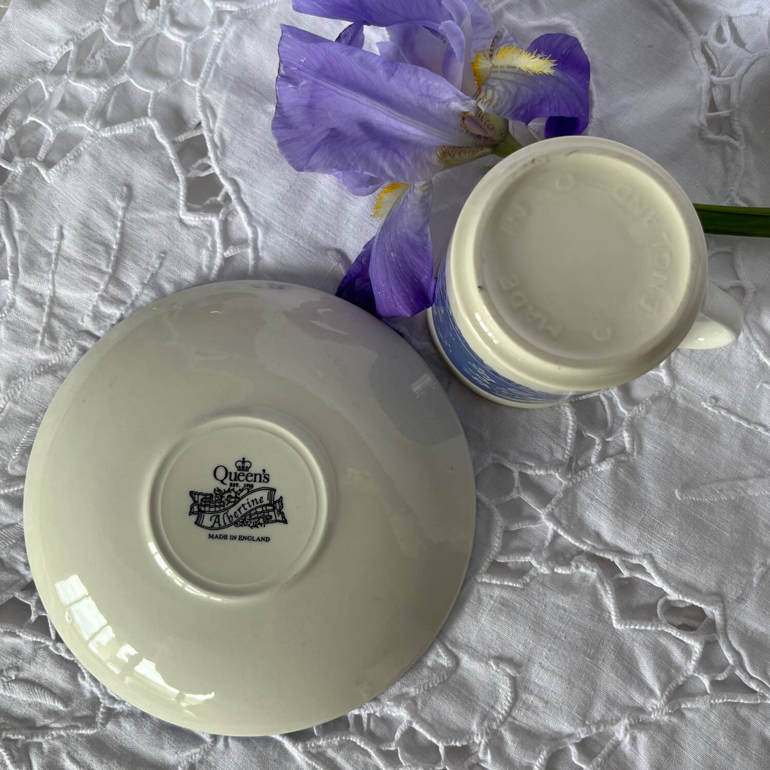 6 tasses à café en porcelaine anglaise