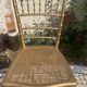 Antique golden bamboo-style chair
