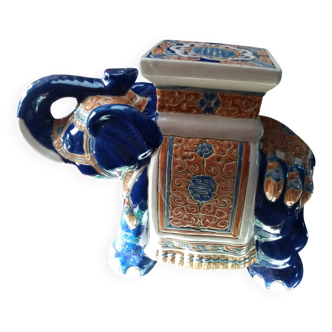 White ceramic and porcelain elephant